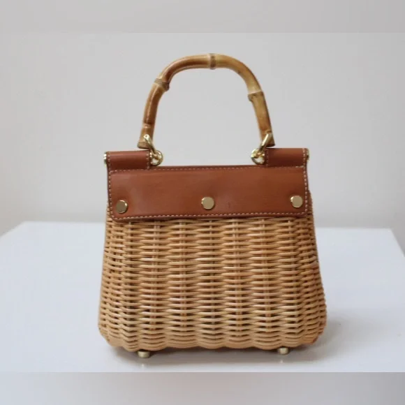 Beautiful J. Mclaughlin Irene wicker bag - Picture 15 of 15